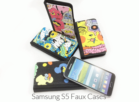 Samsung S5 Faux Flip Cases